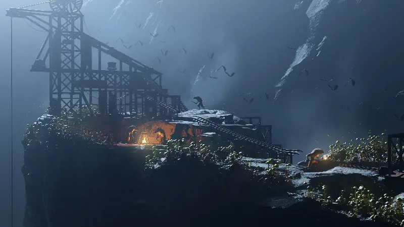 Screenshot biomu Jaskinie. © Evan Debenham, GPLv3.